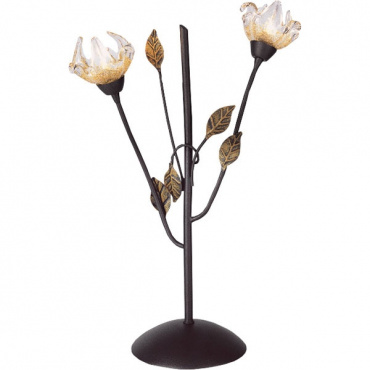 Настольный светильник TX-0105/2 brown with satin gold