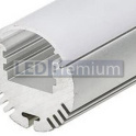картинка Светодиодный профиль (LED), Профиль с экраном ALU-Round-2000 Anod+frost [Ø24mm]