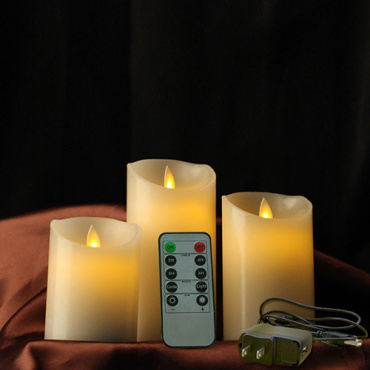 Глянцевая светодиодная свеча с эффектом живого пламени 8