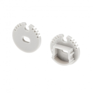 Светодиодный профиль (LED), Заглушка ARH-Round20, с отверстием