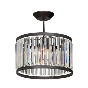 Потолочный светильник 1920s Odeon Round Chandelier by Restoration Hardware