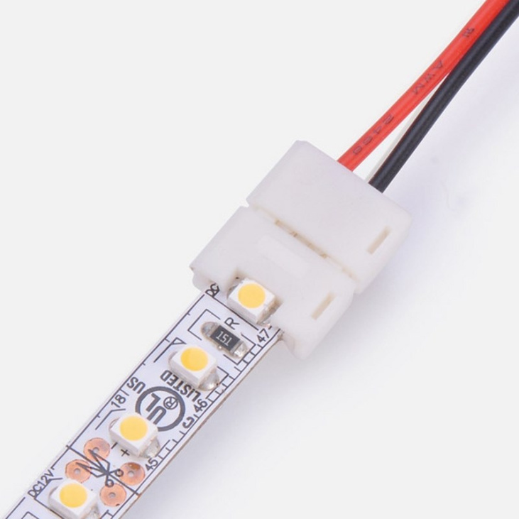 картинка Коннектор питания для одноцветных светодиодных лент шириной 8мм 120 диодов/метр Neon-Night