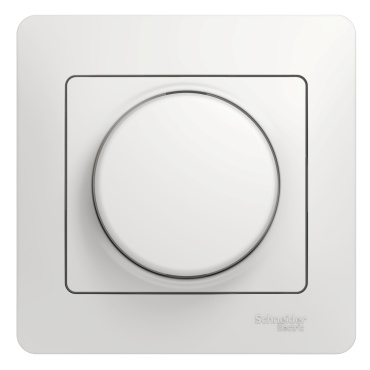 Светорегулятор (диммер) СП Glossa 300Вт поворот. в сборе бел. Schneider Electric GSL000134