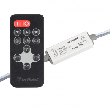 Диммер ARL-FINE-DIM Black (5-24V, 1x5A, RF ПДУ 11кн)