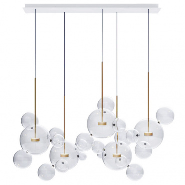 Подвесной светильник Bolle Zigzag Chandelier 24 Bubbles by Giopato & Coombes