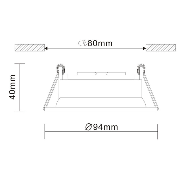 картинка Встраиваемый светильник ST208.408.01