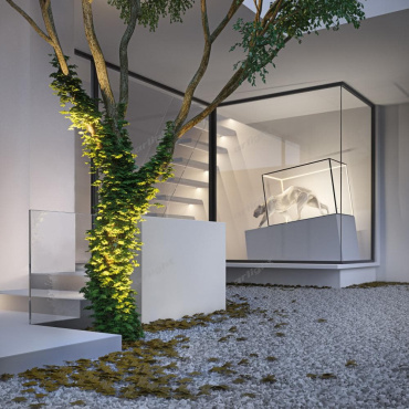 Светодиодный профиль (LED), Алюминиевый Профиль PDS45-KUB-2000 Anod