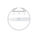 картинка Светодиодный профиль (LED), Профиль SL-Round-D120-2000-Anod [70x19mm]