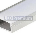 картинка Светодиодный профиль (LED), Встраиваемый алюминиевый профиль ARH-Wide-F-H10-2000-Anod [23.5x10.8mm]
