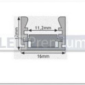 картинка Светодиодный профиль (LED), Накладной алюминиевый профиль PDS-Regulor-2000-Anod [16x12mm]