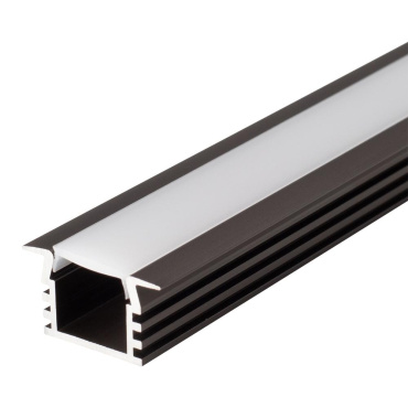 Светодиодный профиль (LED), Алюминиевый профиль PDS-F-2000-Anod-Brown Deep [22x12mm]