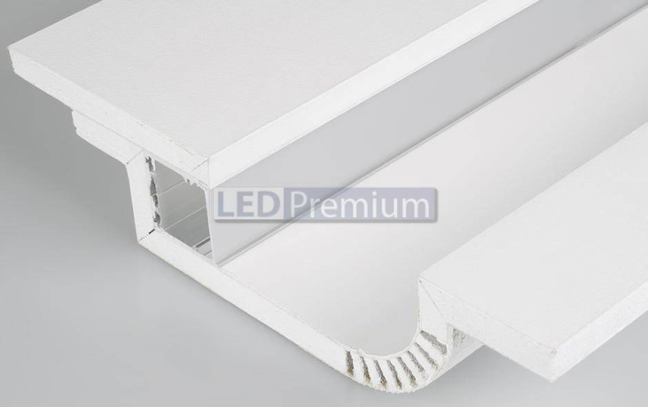 картинка Светодиодный профиль (LED), Декоративный профиль ARL-BAY-Round-35-250 (ГКЛ 12.5мм)