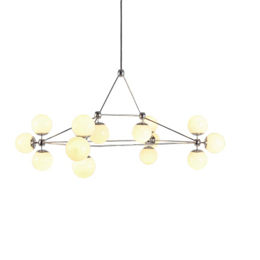 Потолочный светильник Modo Chandelier - Rectangle, 14 Globes by Jason Miller