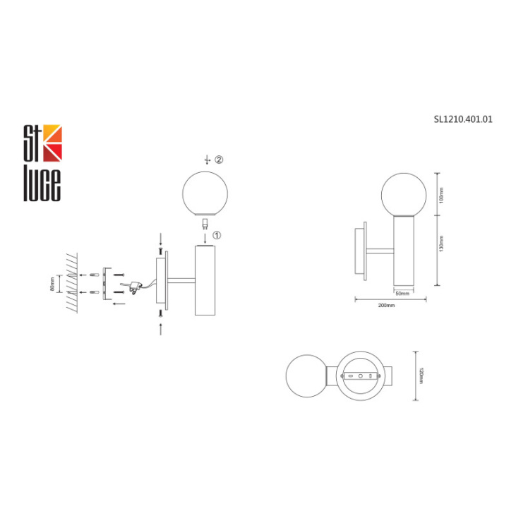 картинка Настенный светильник SL1210.401.01