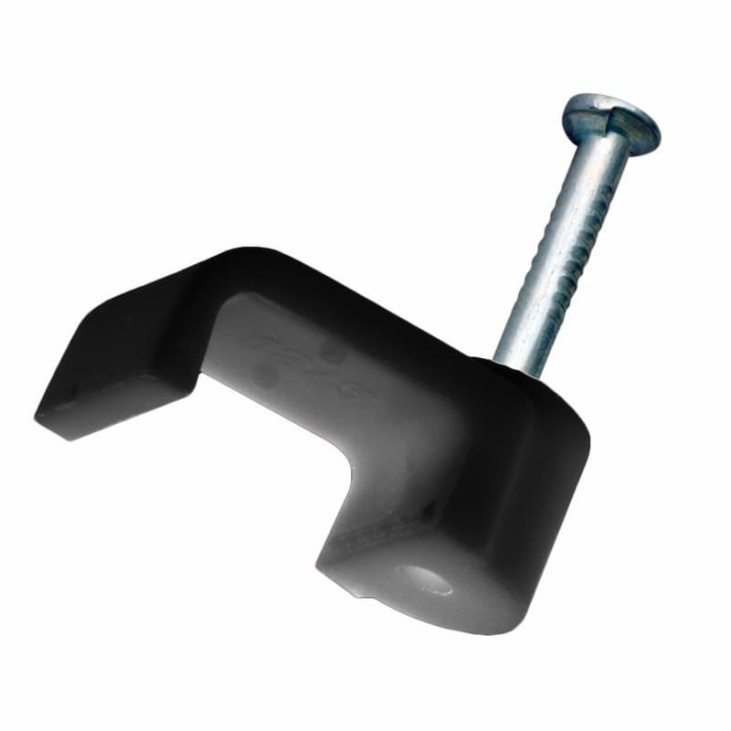 картинка Крепеж кабеля плоский 5 х 2 мм, черный (упак. 50 шт)  Rexant