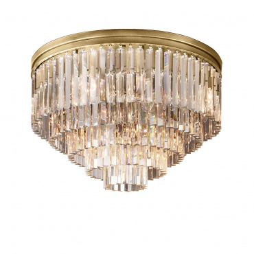 Потолочный светильник 1920s Odeon Flushmount 32 by Restoration Hardware