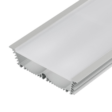 Светодиодный профиль (LED), Профиль с экраном ALU-Power-RW116F-2000 Anod+frost